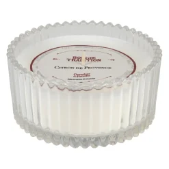 Bougie en verre parfumée citron - Tradition