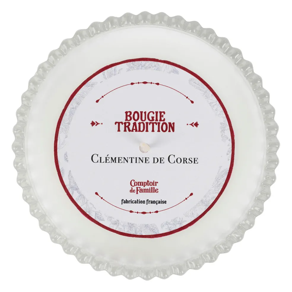 Bougie en verre senteur clémentine 180g