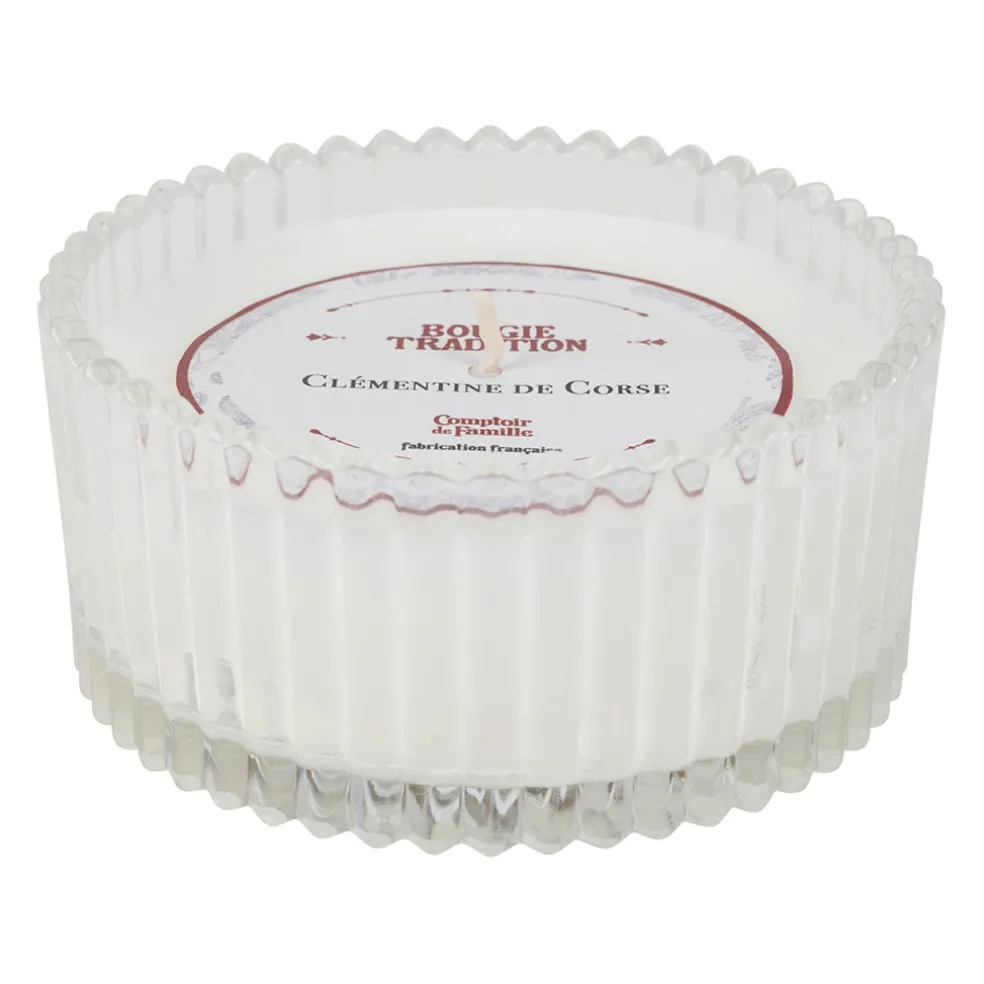 Bougie en verre senteur clémentine 180g
