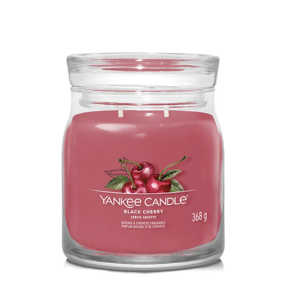 Bougie jarre parfumée Cerise de griotte 65h