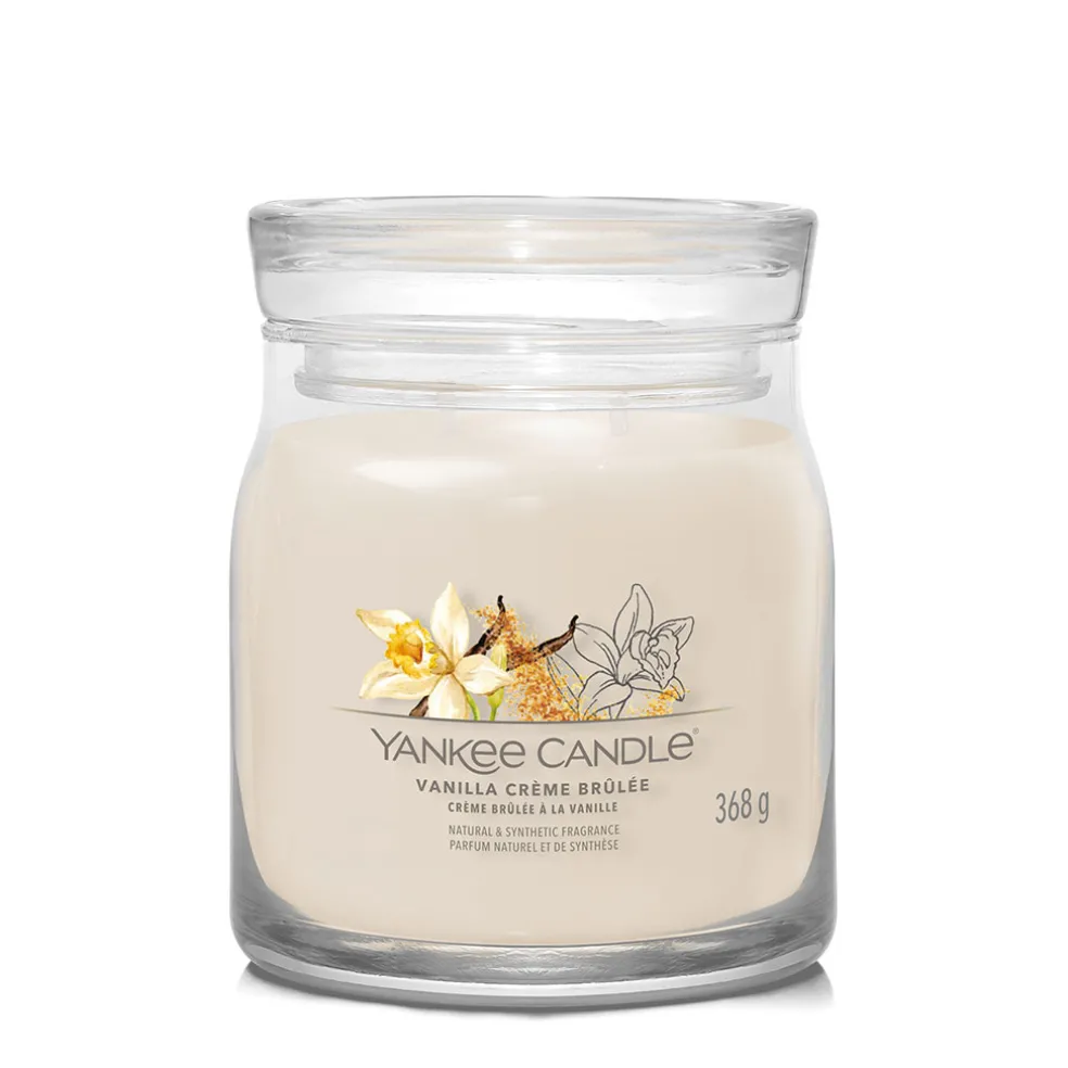 Bougie jarre parfumée Crème brulée à la vanille 65h