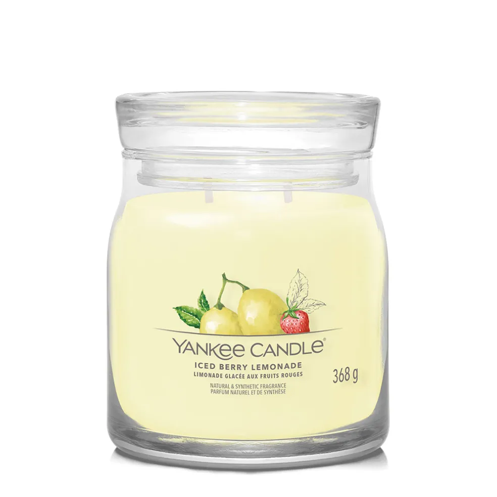 Bougie jarre parfumée Limonade glacée aux fruits rouges 65h