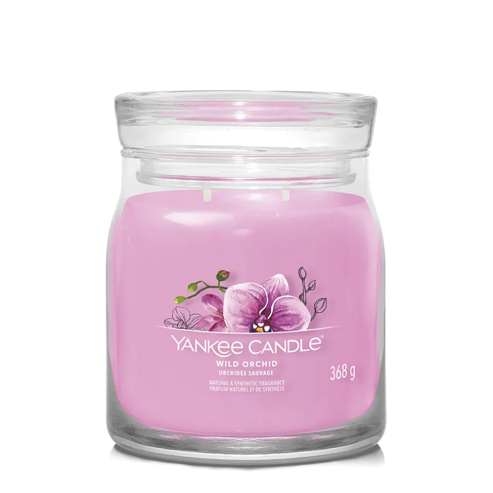 Bougie jarre parfumée Orchidée sauvage 65h
