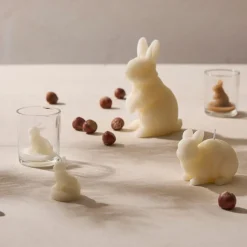 Bougie lapin blanc 12h - Floreal