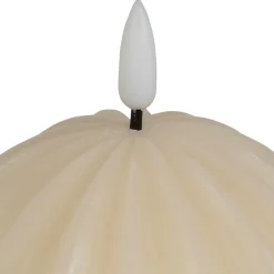Bougie led boule ivoire h12cm