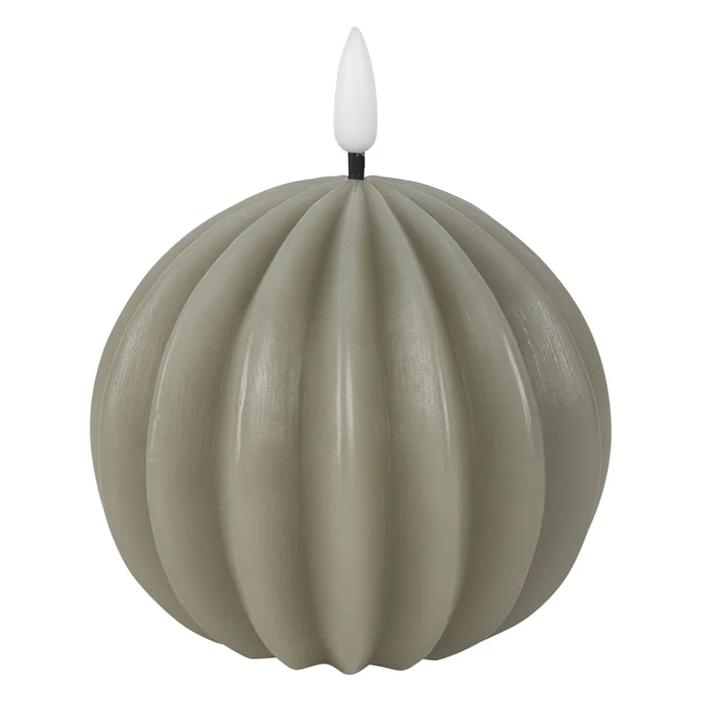 Bougie led boule sauge h12cm