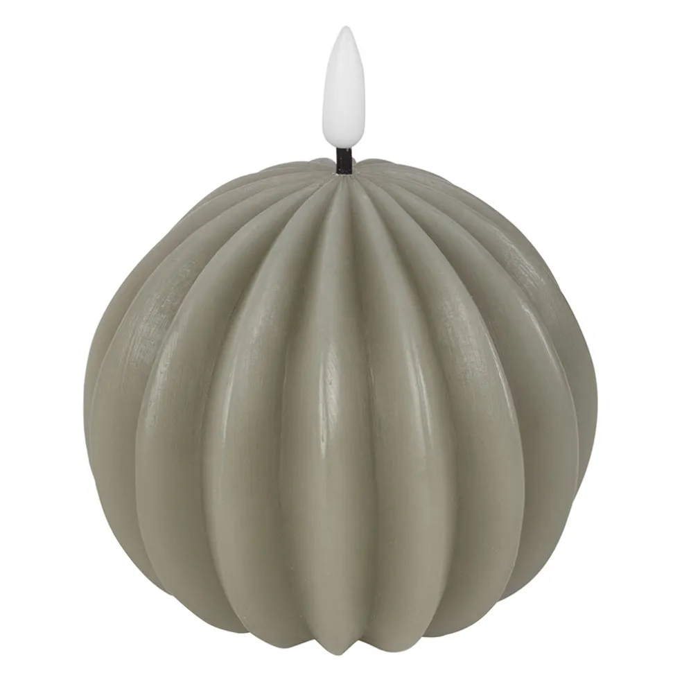 Bougie led boule sauge h12cm