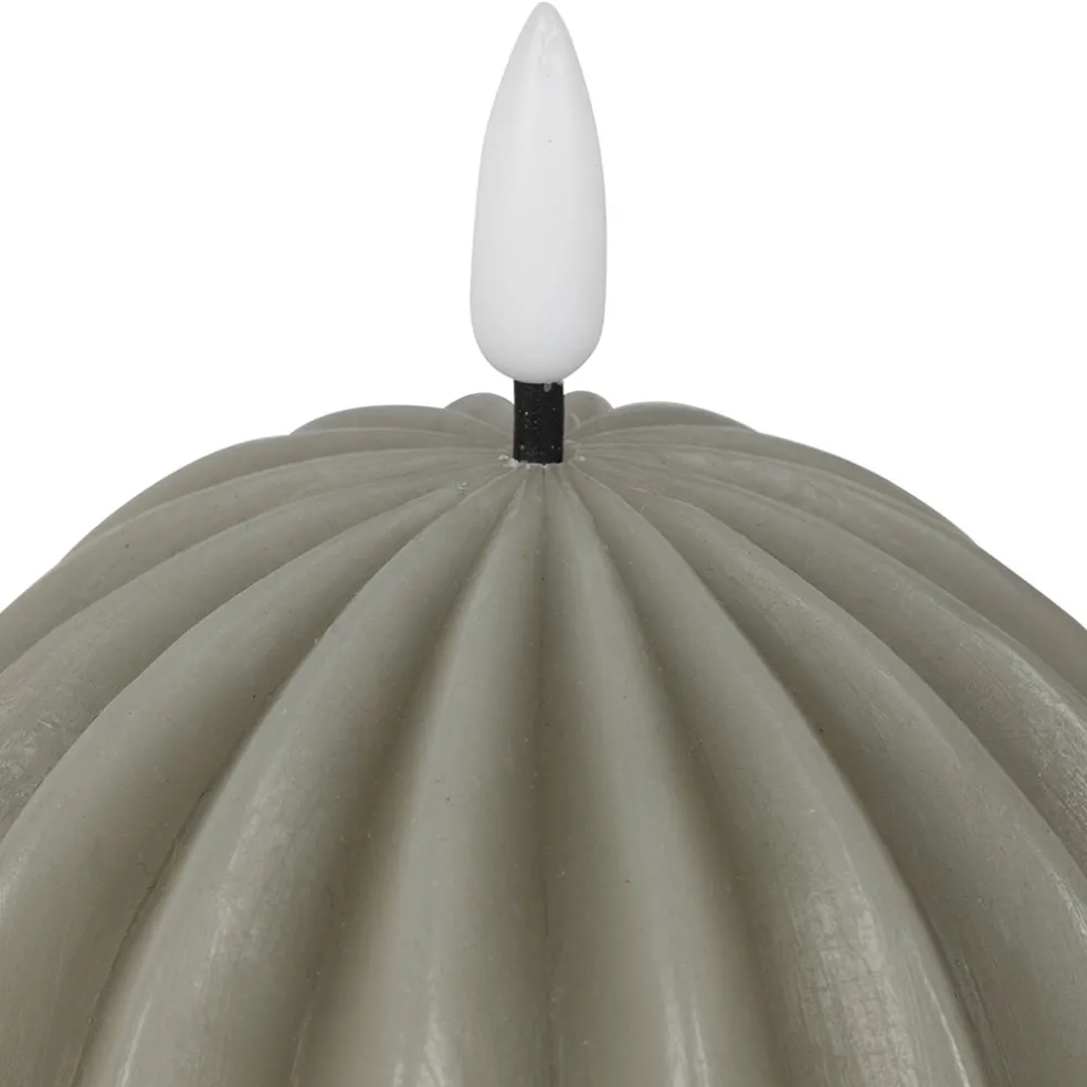 Bougie led boule sauge h12cm