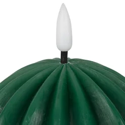 Bougie led boule vert sapin h12cm