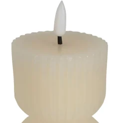 Bougie led pilier ivoire h24.5cm