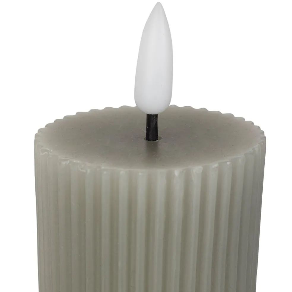 Bougie led pilier sauge h21cm