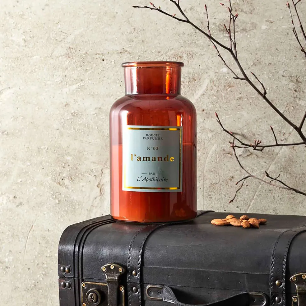 Bougie parfumée amande 110h - Apothicaire