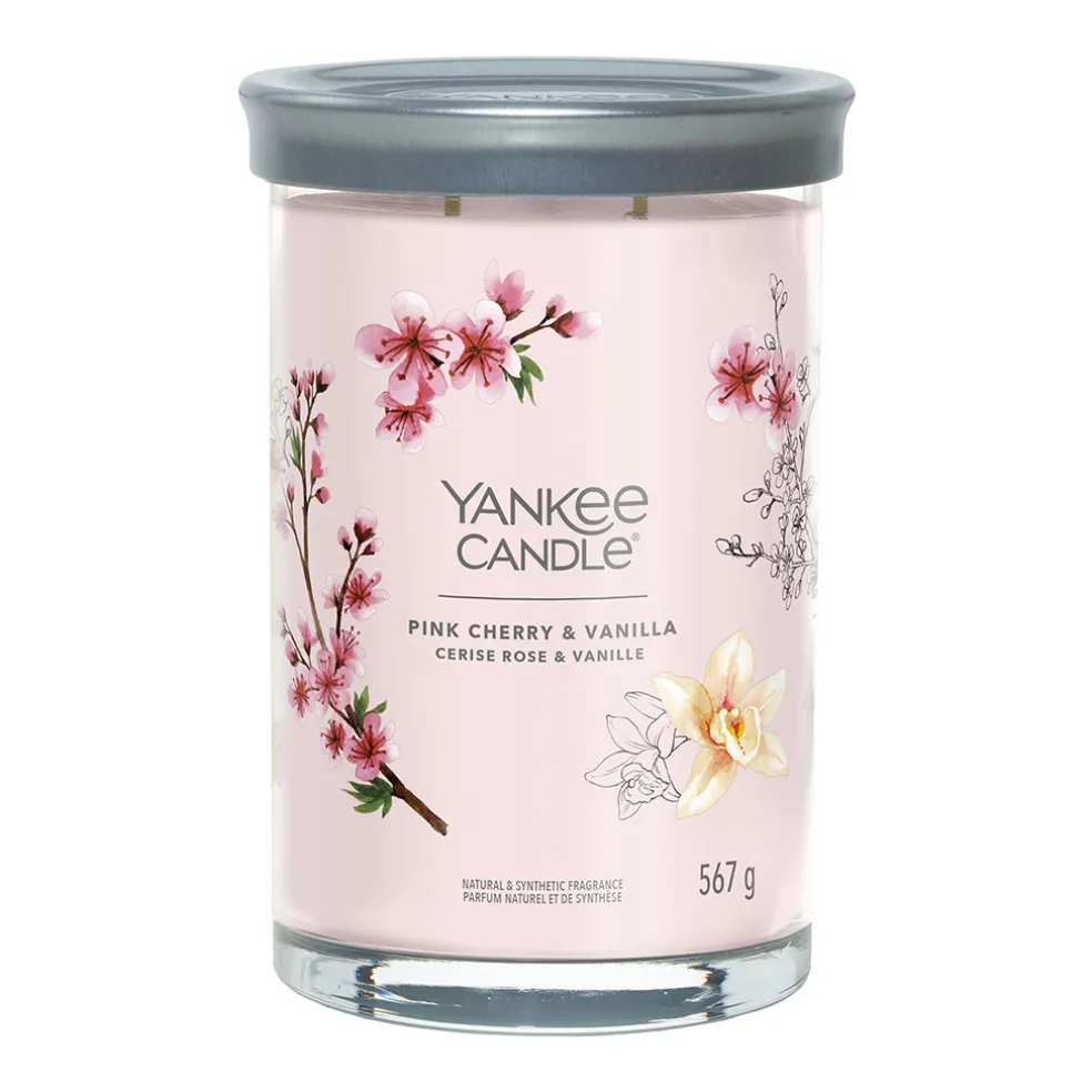 Bougie parfumée Cerise, Rose et Vanille 100h