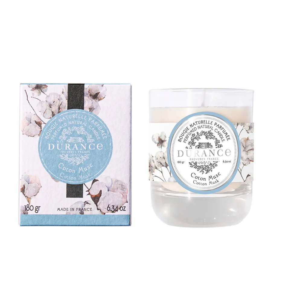 Bougie parfumée coton Musc 40h