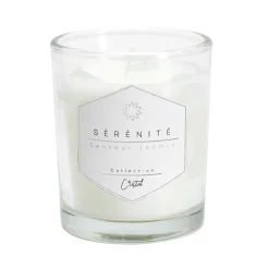 Bougie parfumée Jasmin avec pierre 12h