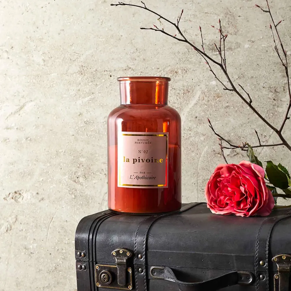 Bougie parfumée pivoine 110h - Apothicaire