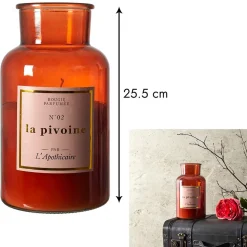 Bougie parfumée pivoine 110h - Apothicaire