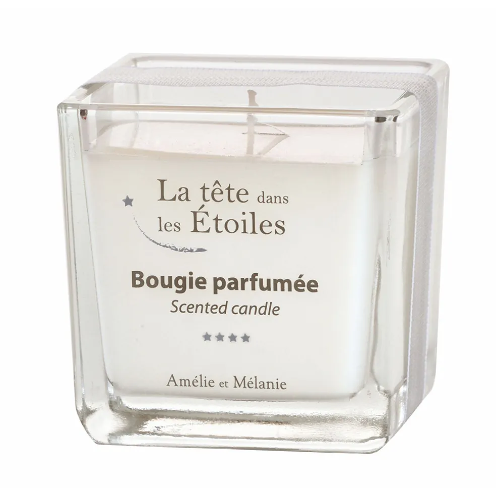 Bougie parfumée poivre rose, rose, musc noir 45h - La tête dans les étoiles