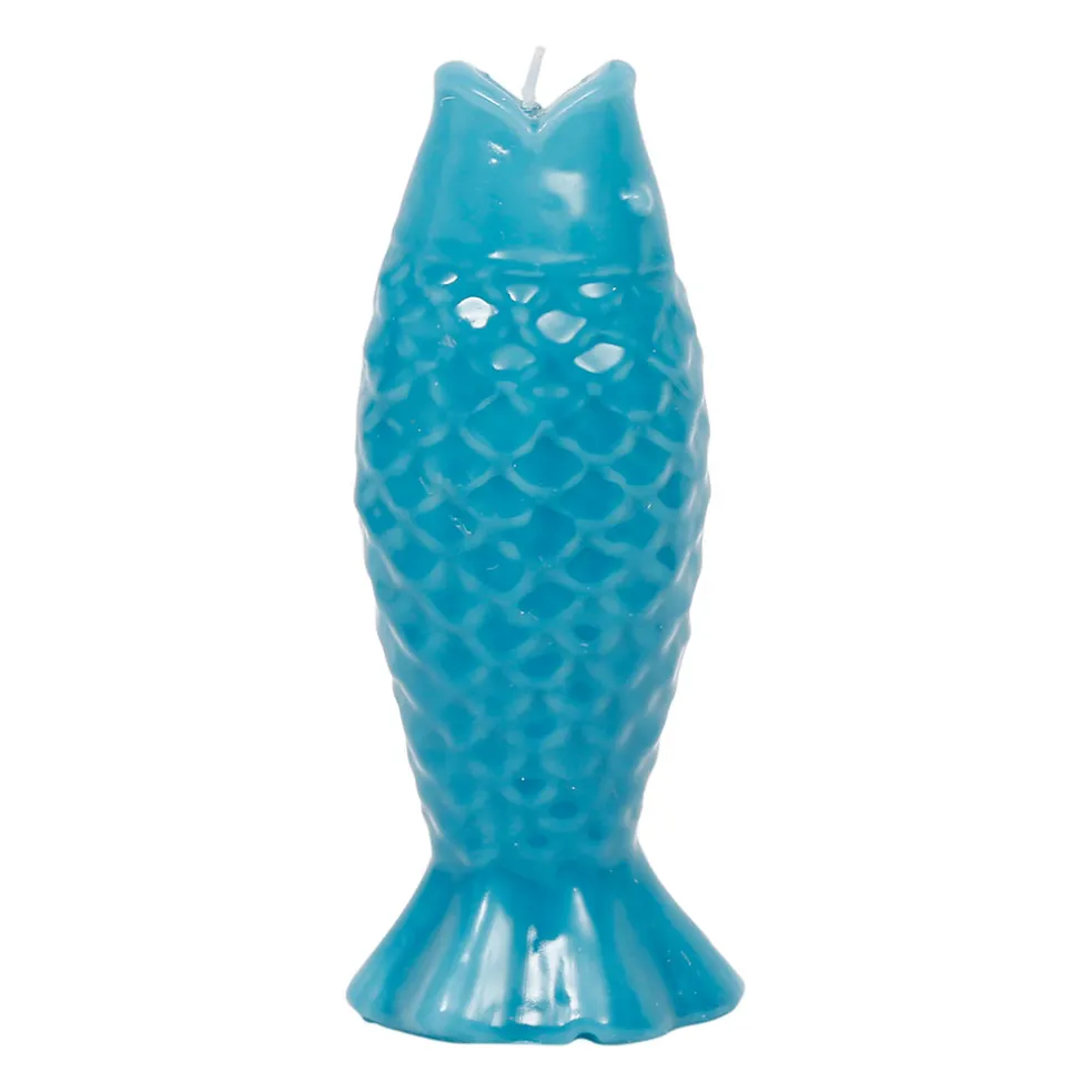 Bougie poisson turquoise 20h - Bord De Mer
