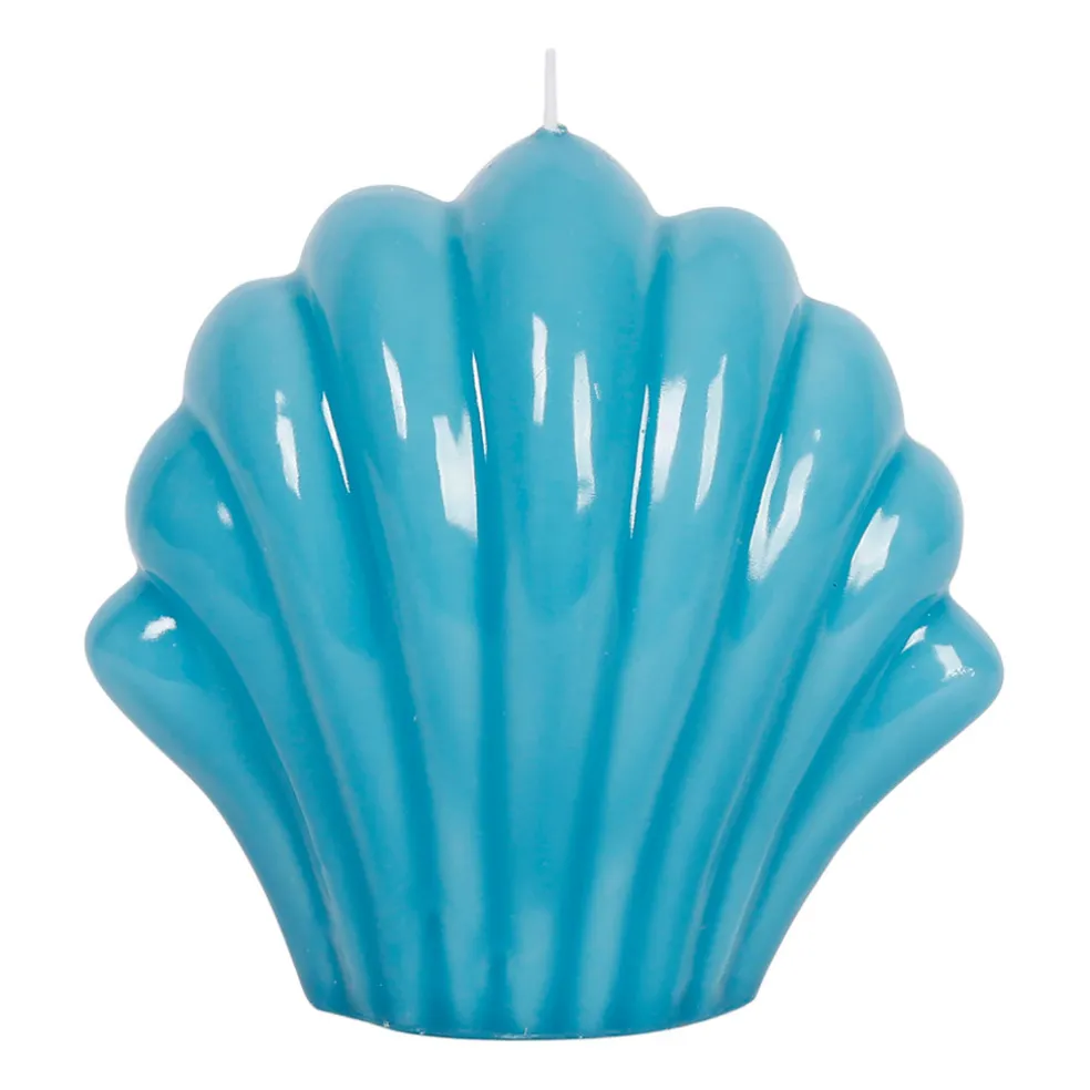 Bougie Saint-Jacques turquoise 10h - Bord De Mer