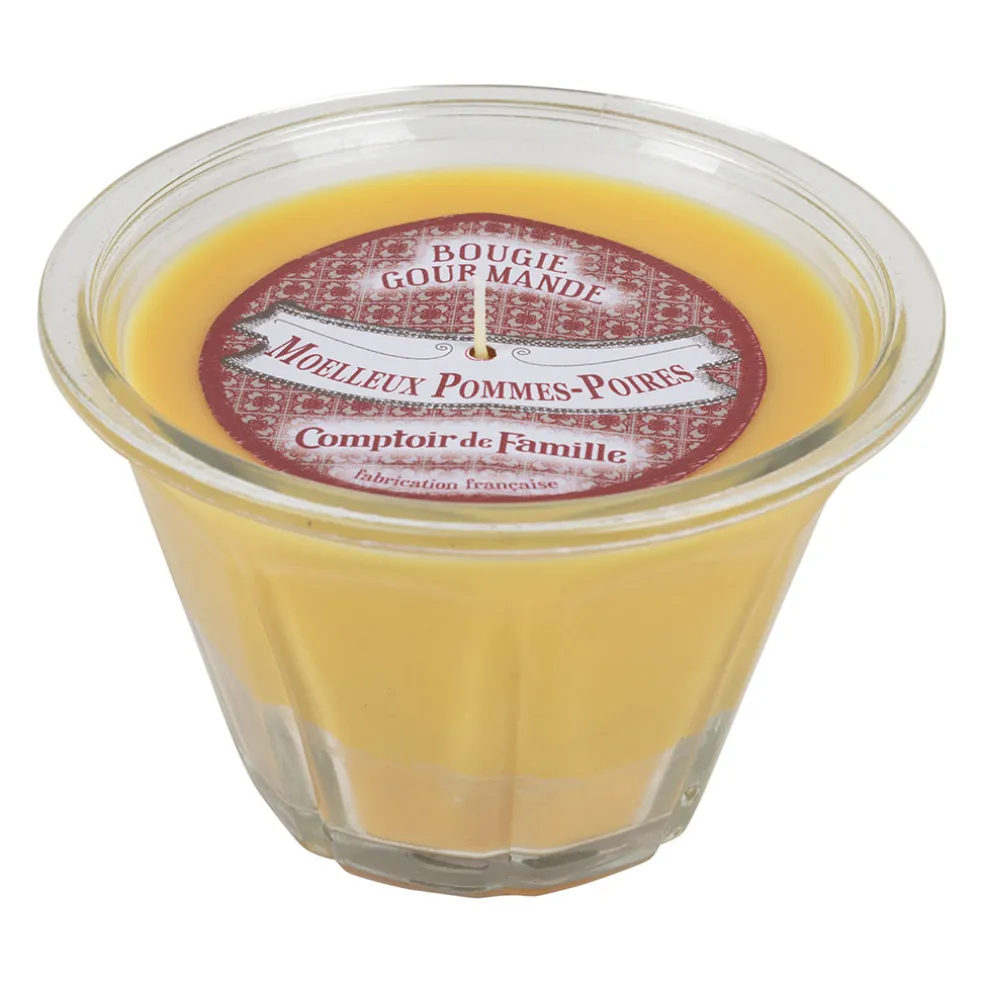 Bougie senteur moelleux pomme d12 - Bougie Gourmande