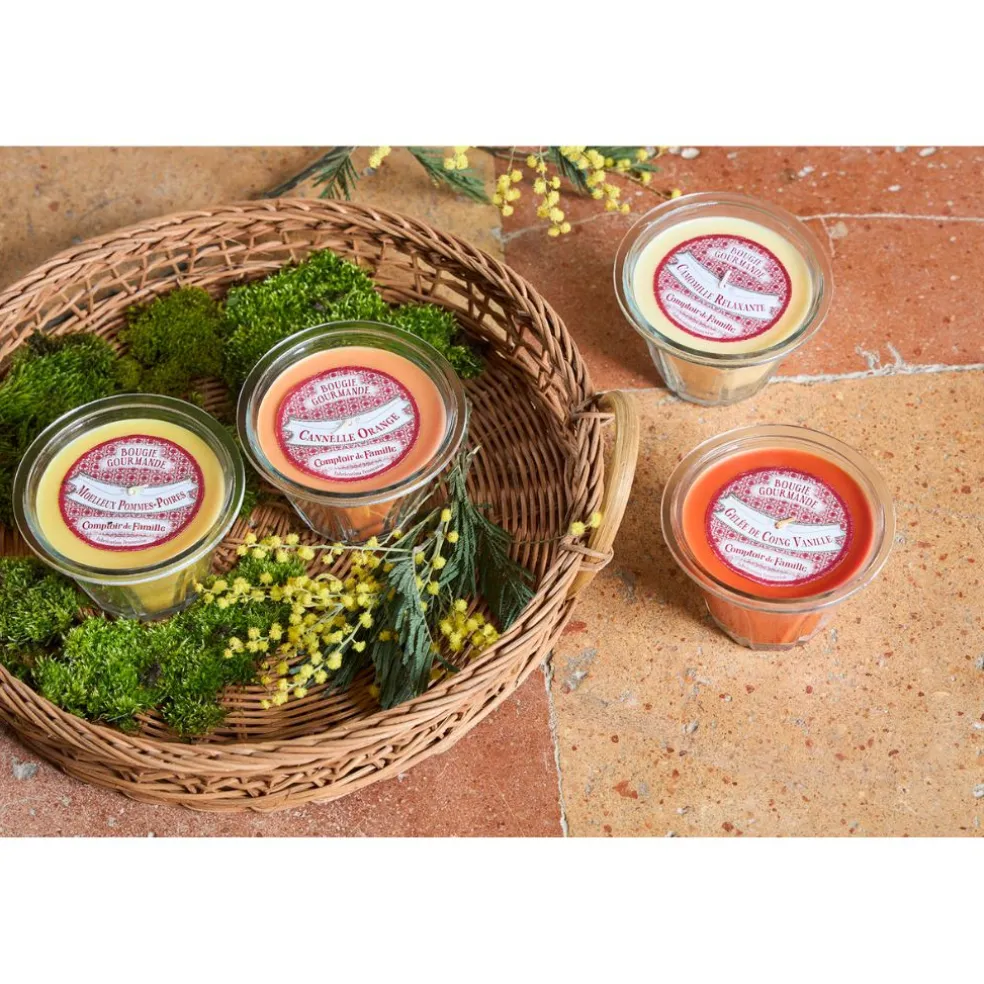 Bougie senteur moelleux pomme d12 - Bougie Gourmande