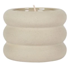 Bougie senteur sunset en grès beige