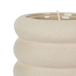 Bougie senteur sunset en grès beige