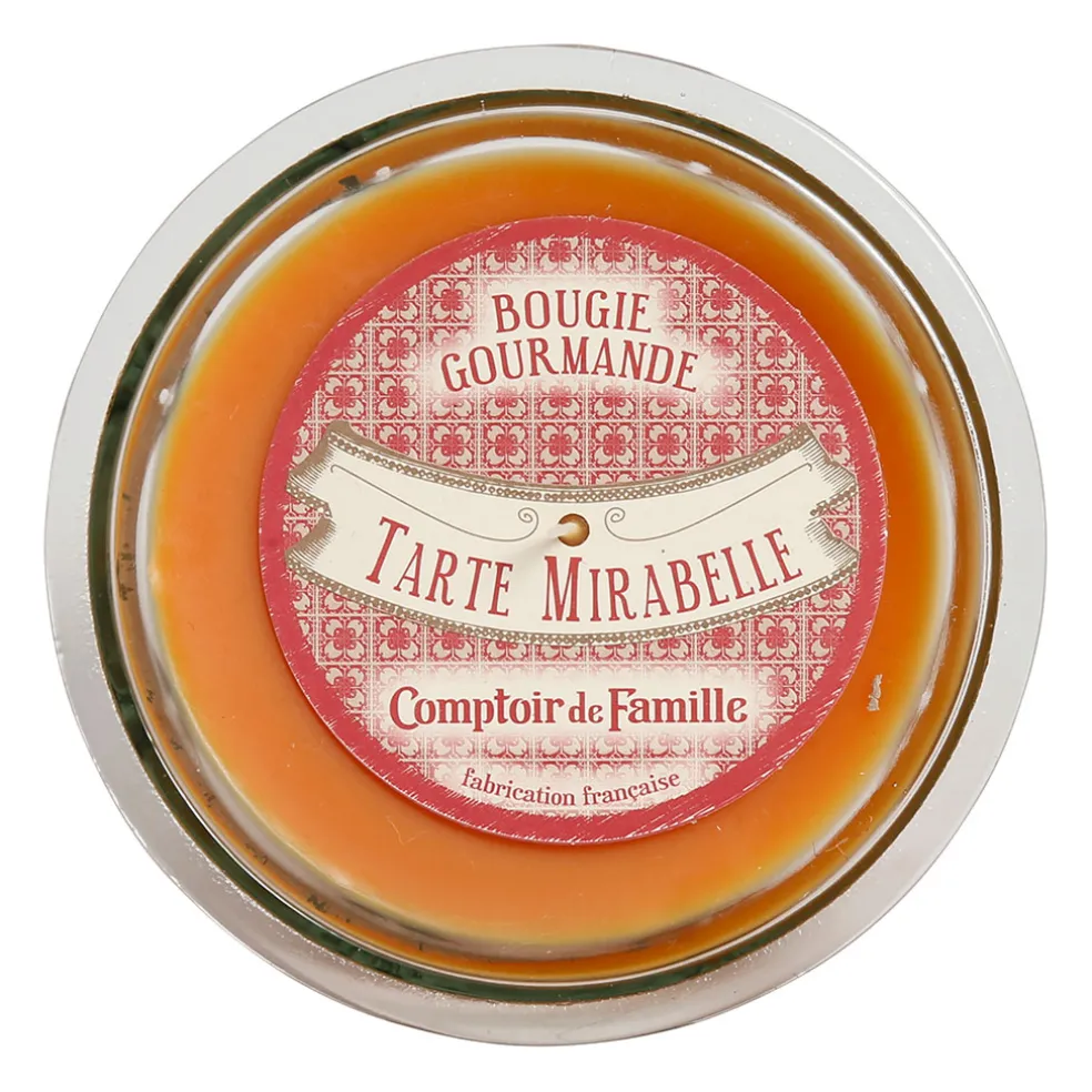 Bougie senteur tarte mirabelle
