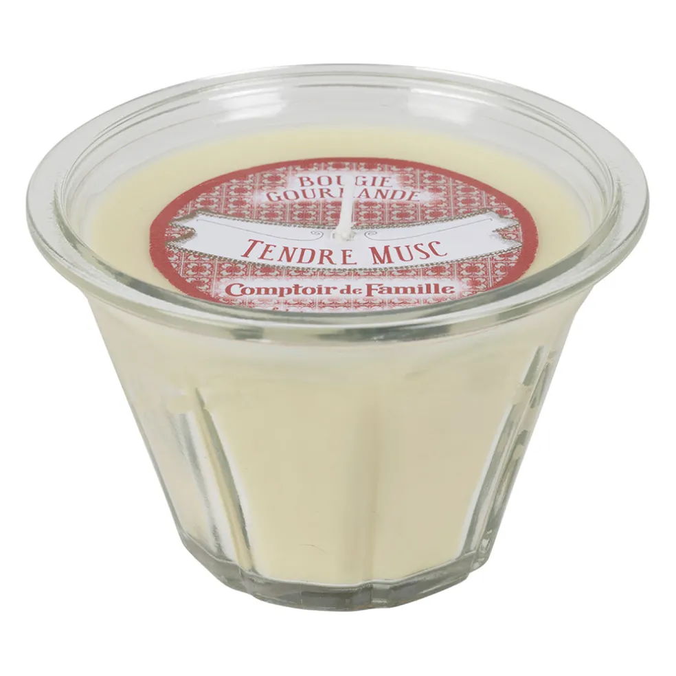 Bougie senteur tendre musc gourmande vanille 220g - Boug-Gourm