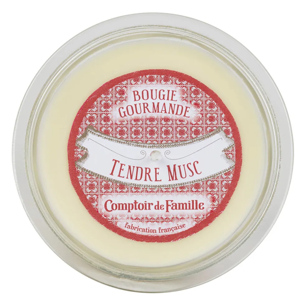 Bougie senteur tendre musc gourmande vanille 220g - Boug-Gourm