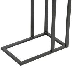 Bout de canape en aluminium et fer noir - Felia