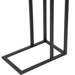 Bout de canape en aluminium et fer argenté - Felia