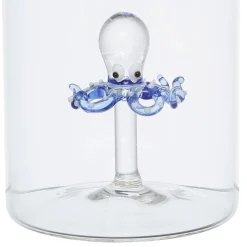 Bouteille poulpe en verre borosilicate 1.5L - Océan