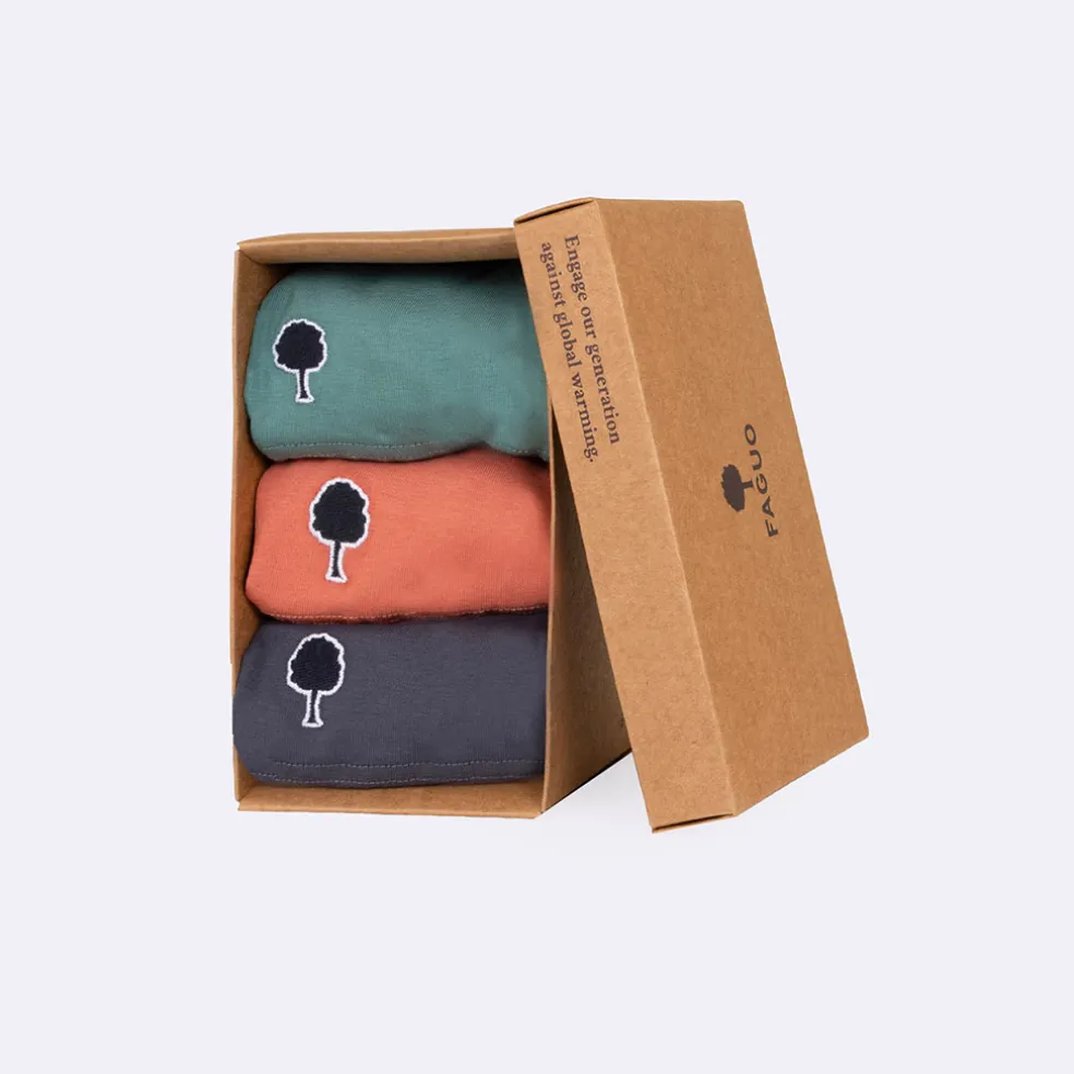 Boxer X3 bleu marine, rose et vert S