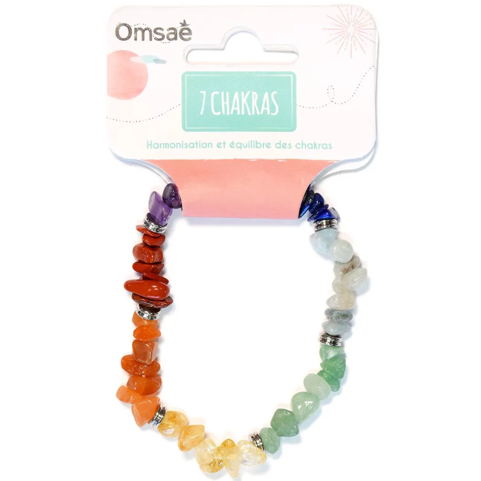 Bracelet 7 chakras mix chips