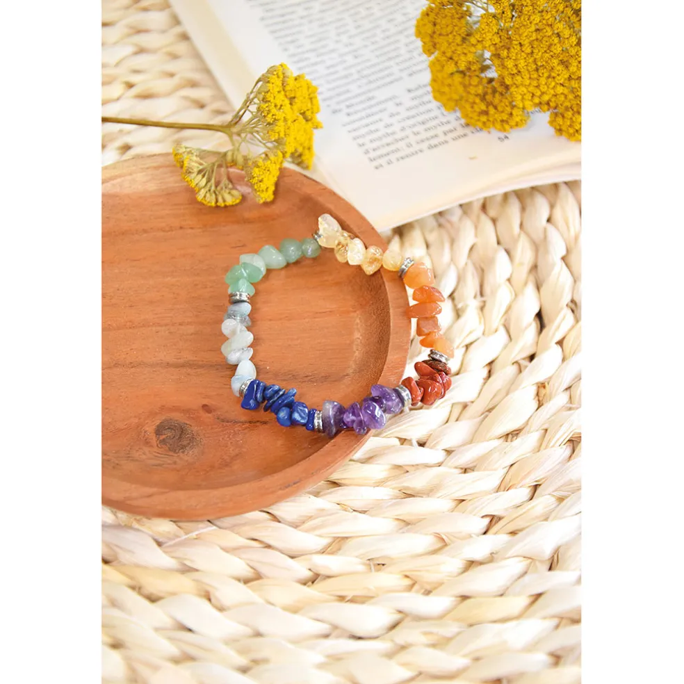 Bracelet 7 chakras mix chips