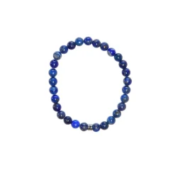 Bracelet lapis lazuli perles rondes 6mm