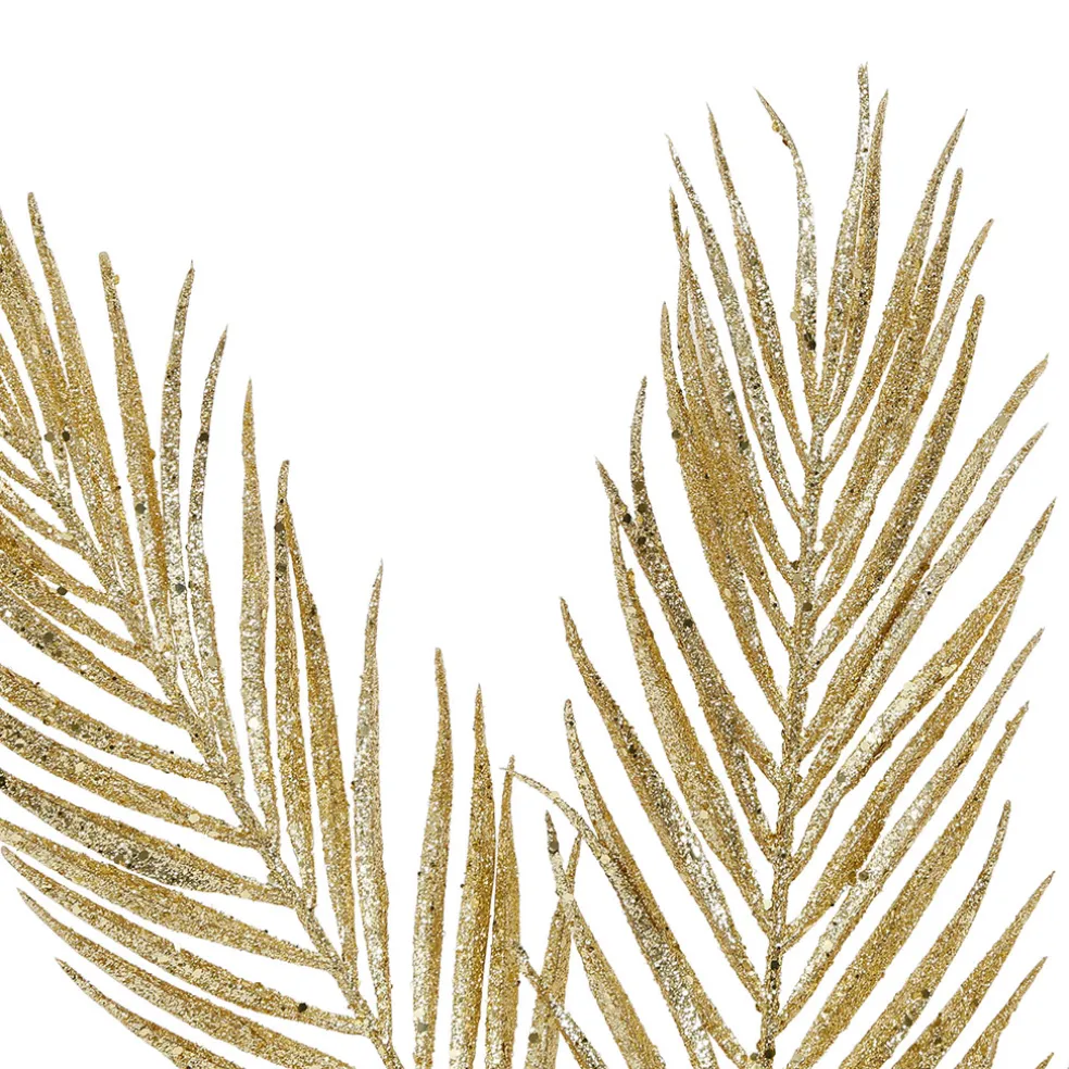 Branchage fleur artificiel métal doré h80cm - anastia