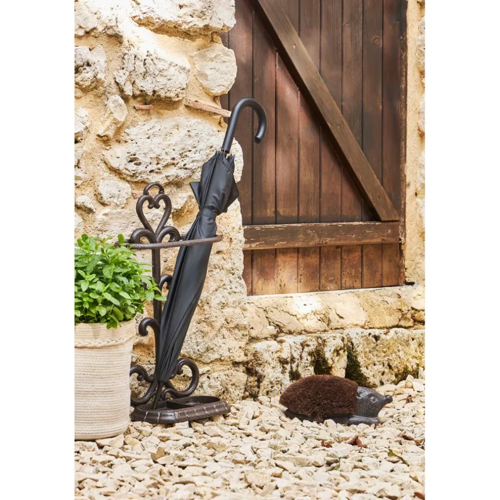 Brosse à chaussures hérisson en fonte