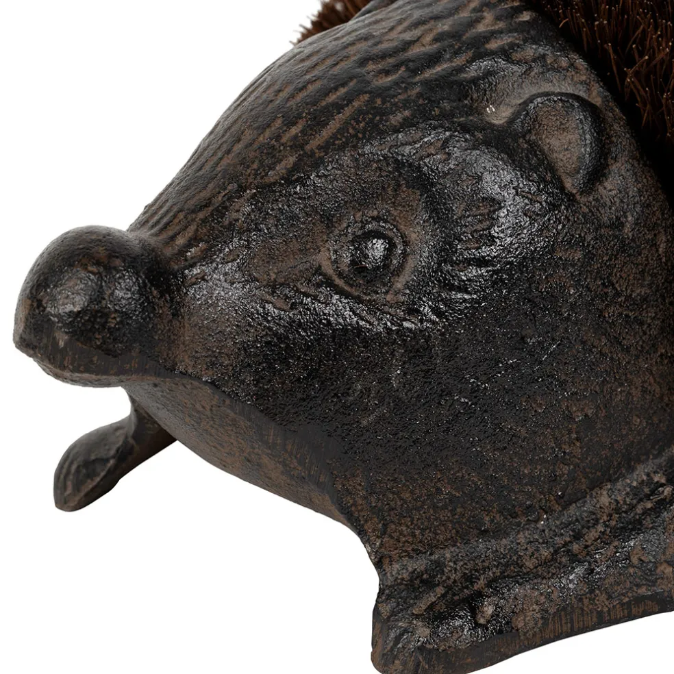 Brosse à chaussures hérisson en fonte