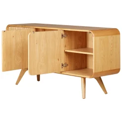 Buffet 3 portes en chêne naturel L165cm - Sublime