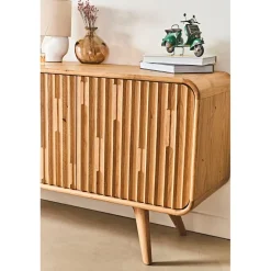 Buffet 3 portes en chêne naturel L165cm - Sublime