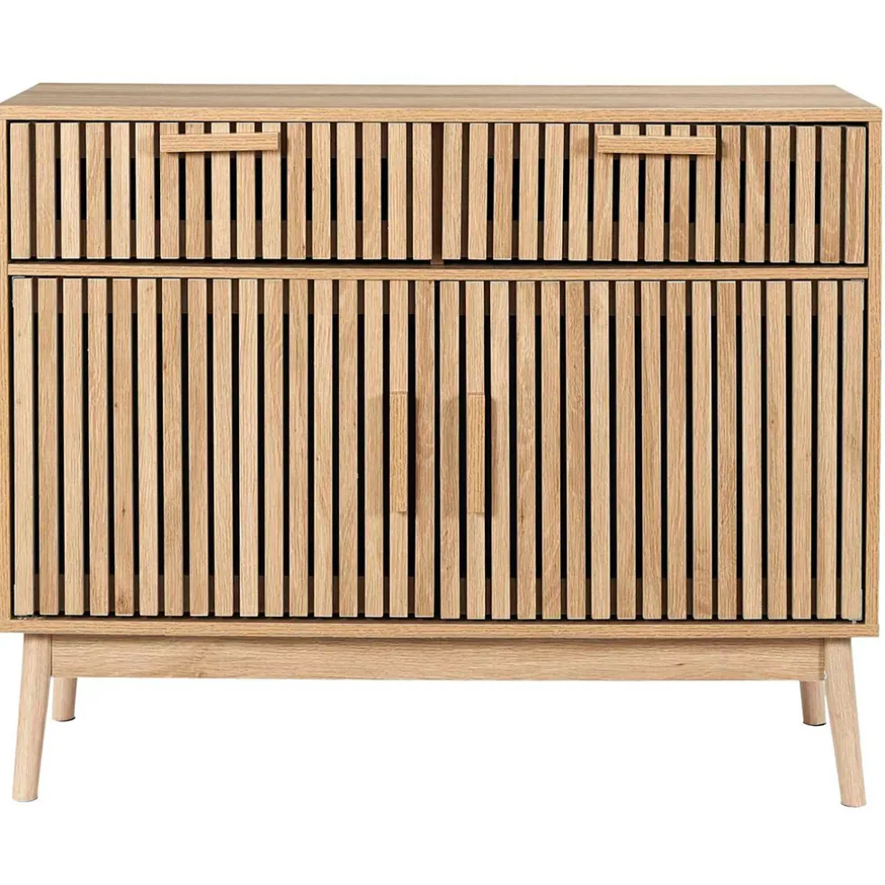 Buffet en bois naturel h80cm - Kara