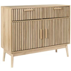 Buffet en bois naturel h80cm - Kara