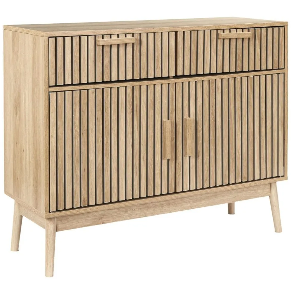 Buffet en bois naturel h80cm - Kara