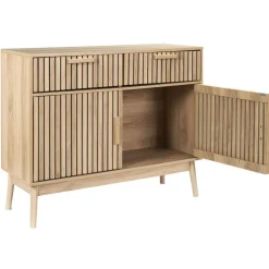 Buffet en bois naturel h80cm - Kara