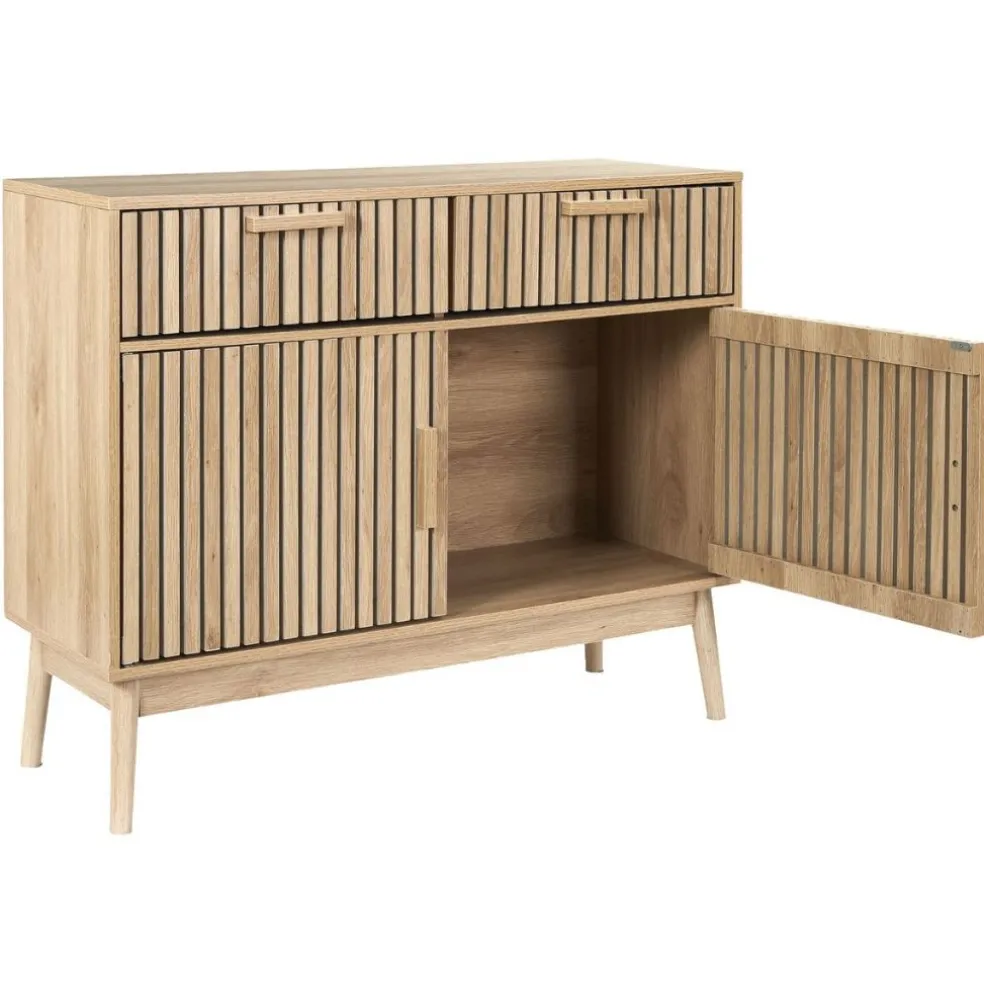Buffet en bois naturel h80cm - Kara