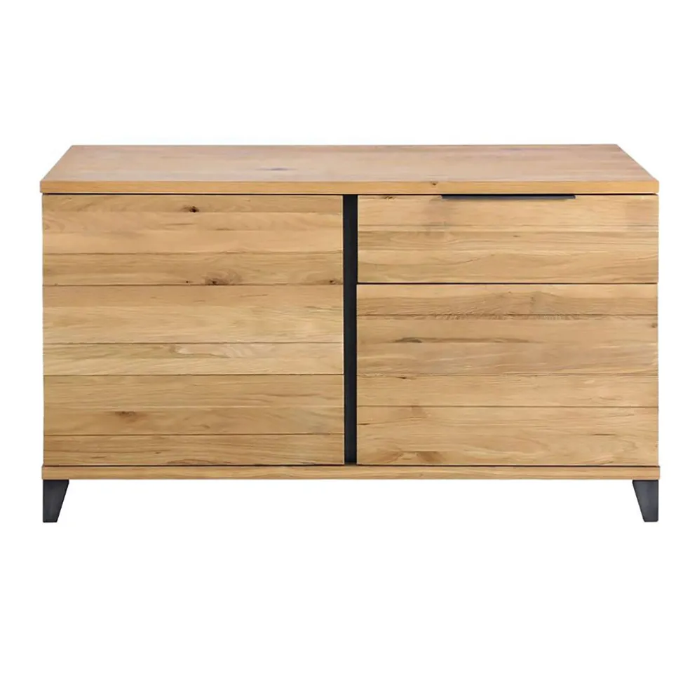 Buffet en chêne massif 2 portes et 1 tiroir - Manny