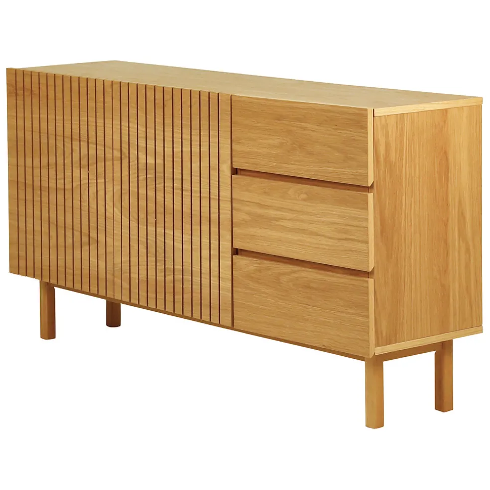 Buffet en chêne naturel 150x80cm - Paulo